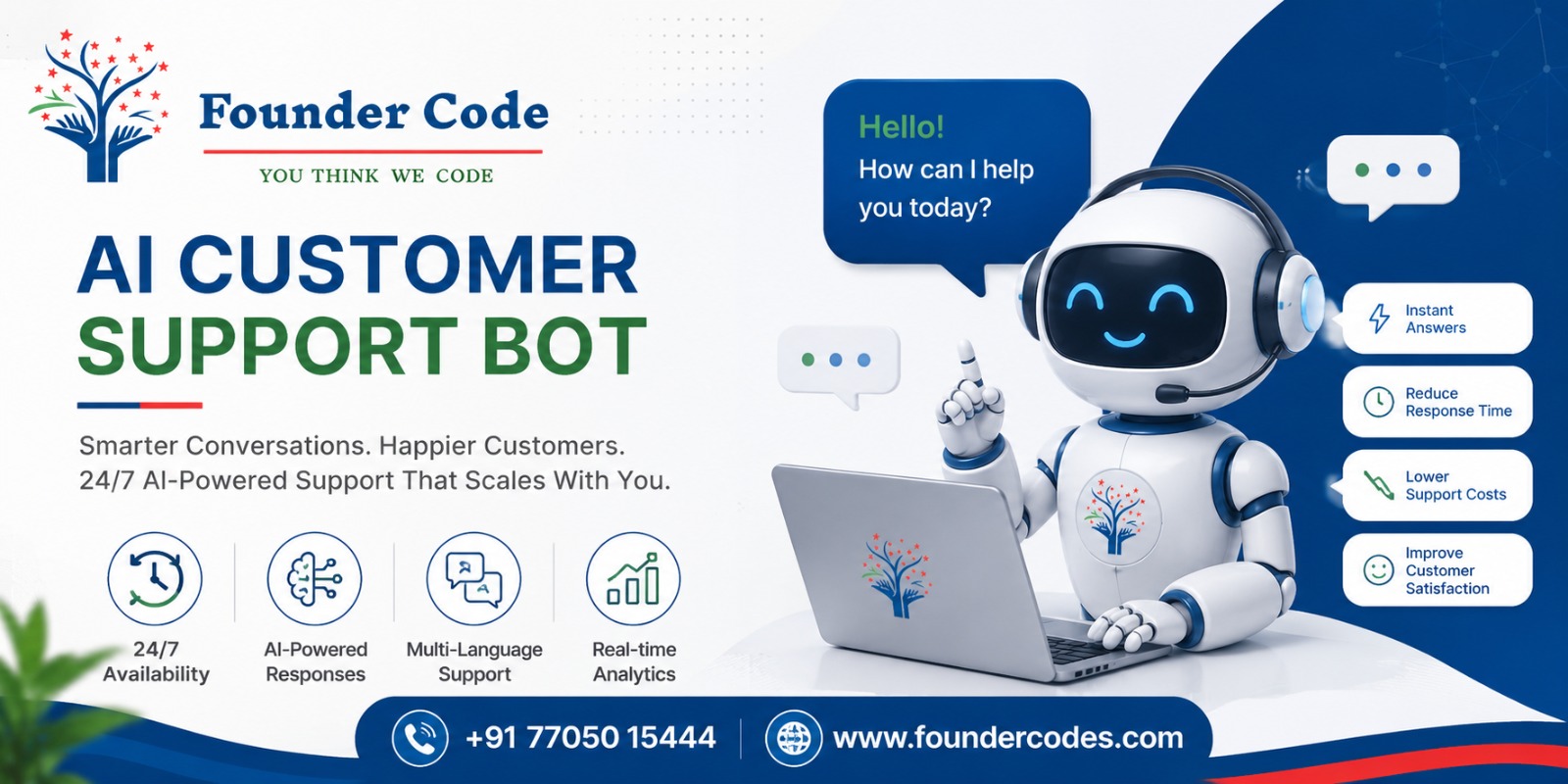 AI Customer Support Bot Banner